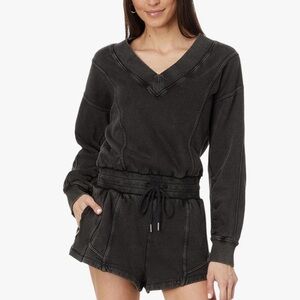 FREE PEOPLE Movement Intercept‎ Sweater Long Sleeve Short Romper